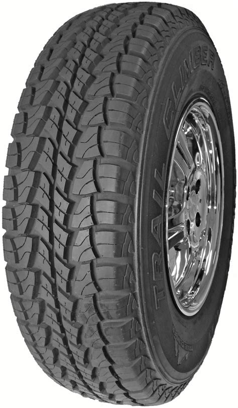 The Summit Trail Climber AT tire is a tough all-terrain tire for pick up truck, SUV and van drivers that are looking for a long-lasting, high traction tire at a low price. . Summit trail climber